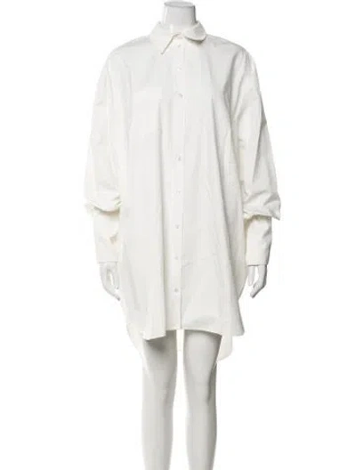 Pre-owned Anine Bing Midi Length Dress In White