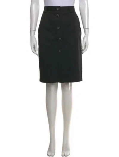 Pre-owned Anine Bing Midi Length Skirt In Black