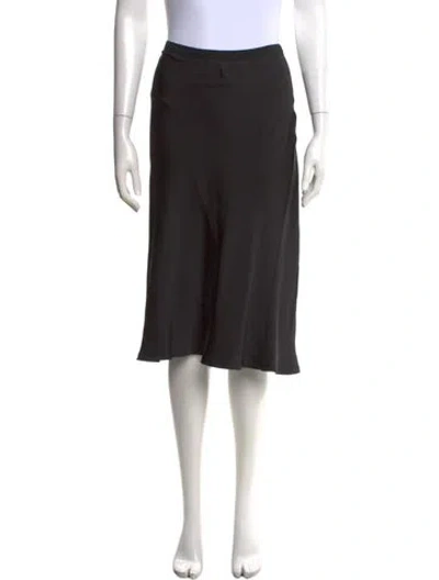 Pre-owned Anine Bing Midi Length Skirt In Black
