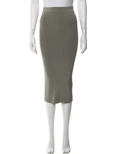 Pre-owned Anine Bing Midi Length Skirt In Green