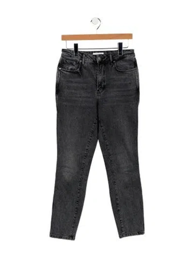 Pre-owned Anine Bing Mid-rise Skinny Leg Jeans In Black