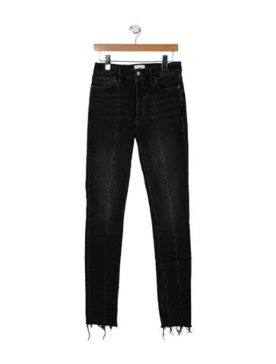 Pre-owned Anine Bing Mid-rise Skinny Leg Jeans In Black