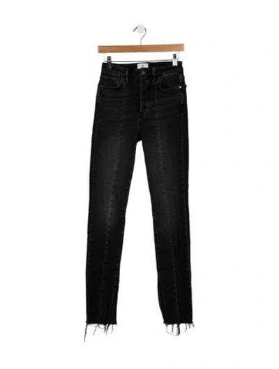 Pre-owned Anine Bing Mid-rise Skinny Leg Jeans In Black