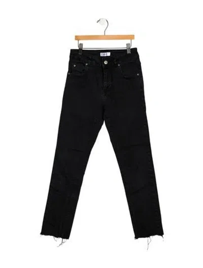 Pre-owned Anine Bing Mid-rise Skinny Leg Jeans In Black