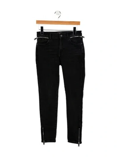 Pre-owned Anine Bing Mid-rise Skinny Leg Jeans In Blue