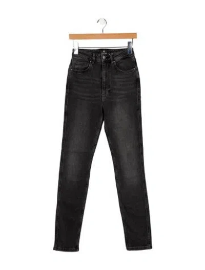 Pre-owned Anine Bing Mid-rise Skinny Leg Jeans W/ Tags In Gray