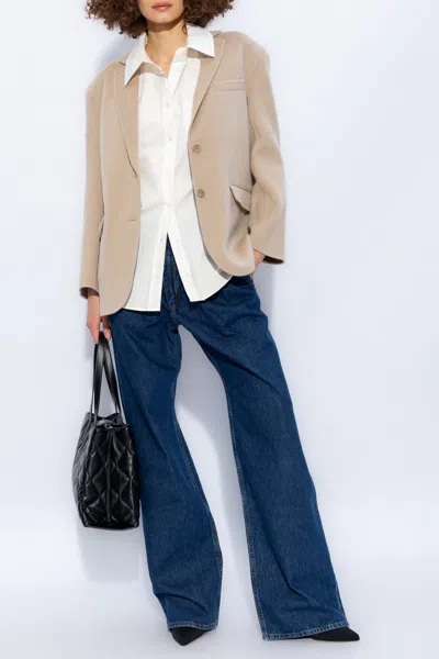 Anine Bing ‘mika' Cotton Shirt In White