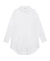 Anine Bing Stripe Mika Cotton Shirt In White