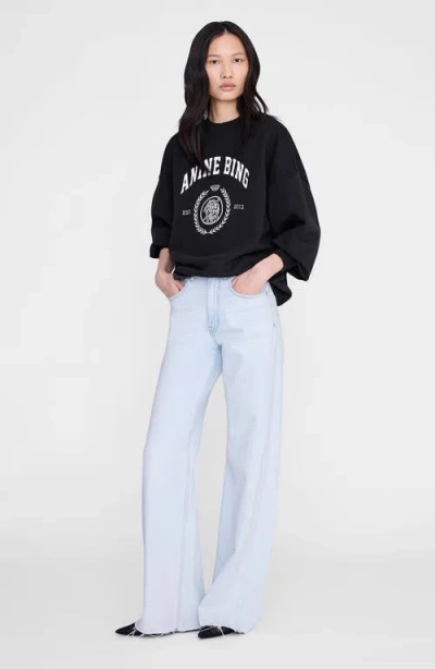 Anine Bing Miles Collegiate Sweatshirt In Blue