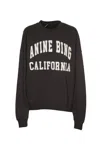 ANINE BING MILES LOGO-PRINTED CREWNECK SWEATSHIRT