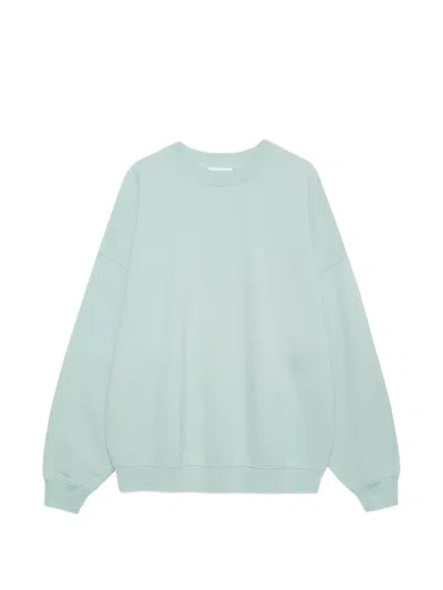 Anine Bing Miles Logo-embroidered Sweatshirt In Green