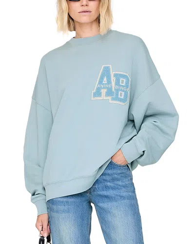 Anine Bing Miles Oversized Sweatshirt In Blue