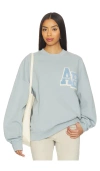 Anine Bing Miles Oversized Sweatshirt Letterman In Blue