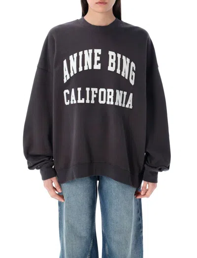 Anine Bing Miles Sweatshirt In Black