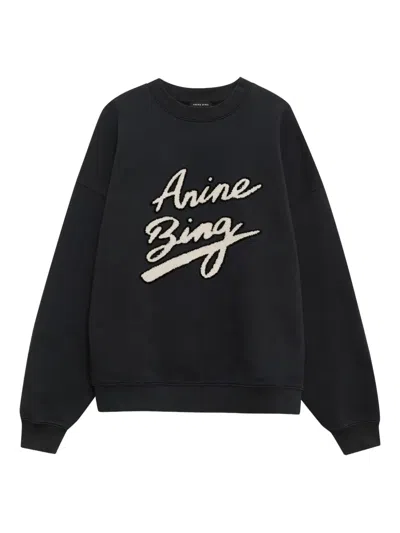Anine Bing Miles Sweatshirt In Black