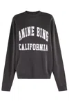 Anine Bing Miles Sweatshirt In Black
