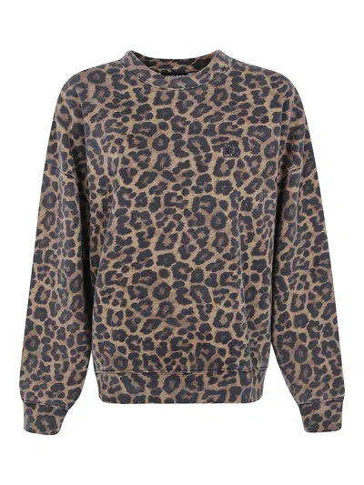Anine Bing Miles Sweatshirt In Brown