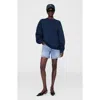 Anine Bing Miles Sweatshirt Framed Monogram In Blue