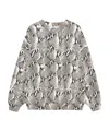 Anine Bing Miles Sweatshirt Washed Python In Gray