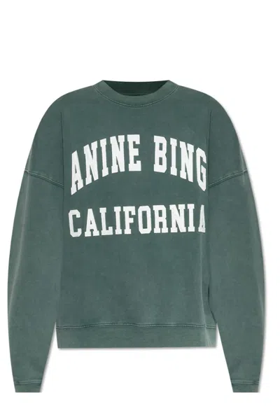 Anine Bing Miles Sweatshirt In Green