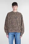 Anine Bing Miles Sweatshirt In Animalier Cotton In Animal Print