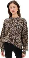 Anine Bing Cotton Sweatshirt In Leopard
