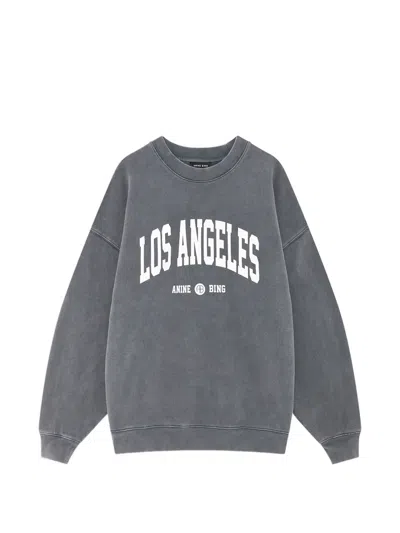Anine Bing Miles Sweatshirt Los Angeles University In Gray