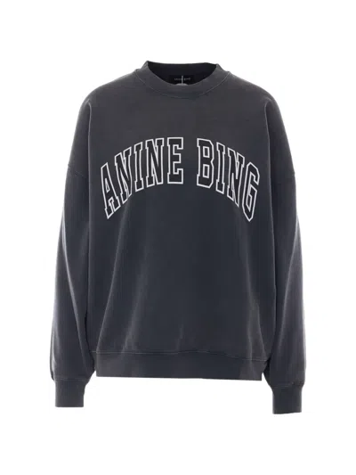Anine Bing Miles Sweatshirt New Classic In Grey