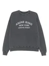 Anine Bing Miles Sweatshirt New York Woman Black In Gold