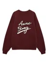 Anine Bing Miles Chenille Signature Sweatshirt In Red