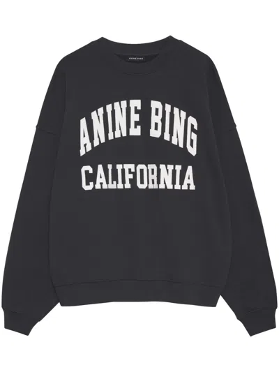ANINE BING MILES SWEATSHIRT WOMAN BLACK