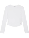 Anine Bing Milk White Modal Blend Top In White