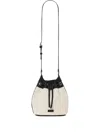 Anine Bing Mini Alana Bucket Bag In White
