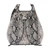 Anine Bing Mini Alana Snakeskin-print Bucket Bag In Multi