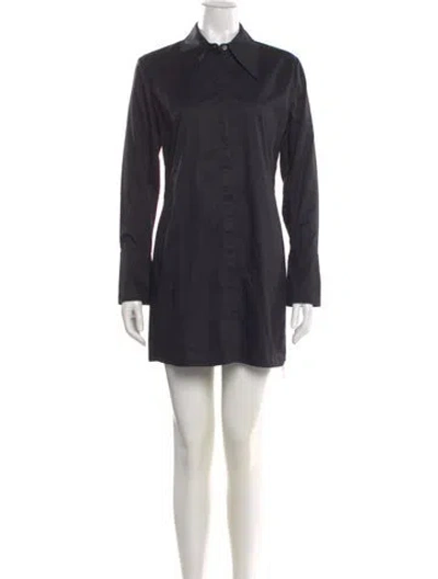 Pre-owned Anine Bing Mini Dress In Black