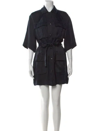 Pre-owned Anine Bing Mini Dress In Black