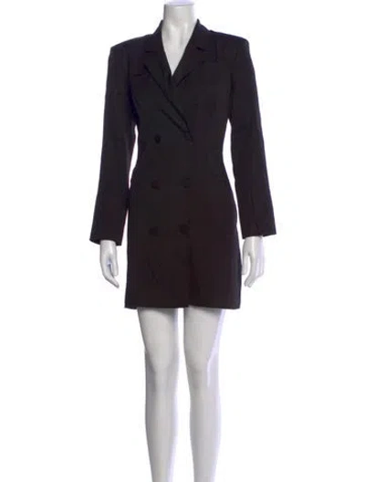 Pre-owned Anine Bing Mini Dress In Black