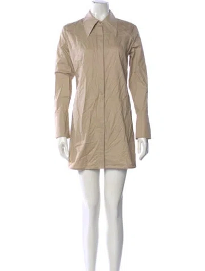 Pre-owned Anine Bing Mini Dress In Neutral