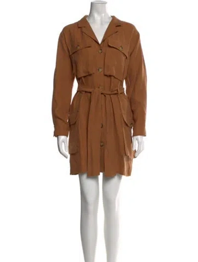 Pre-owned Anine Bing Mini Dress W/ Tags In Brown