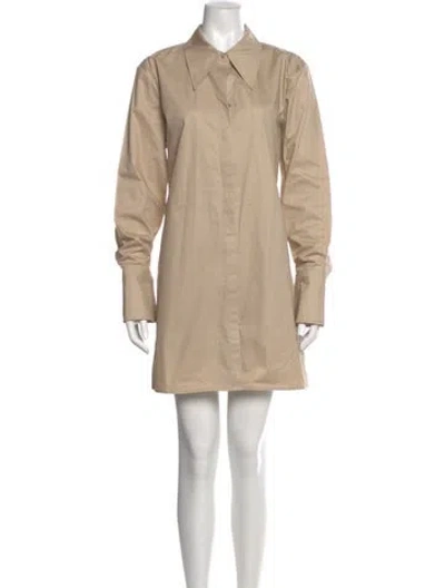 Pre-owned Anine Bing Mini Dress W/ Tags In Neutral