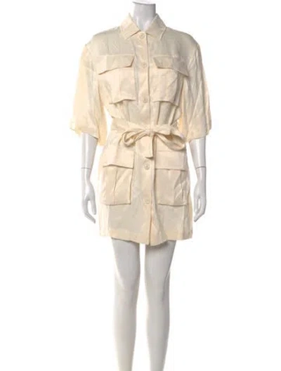 Pre-owned Anine Bing Mini Dress W/ Tags In Neutral