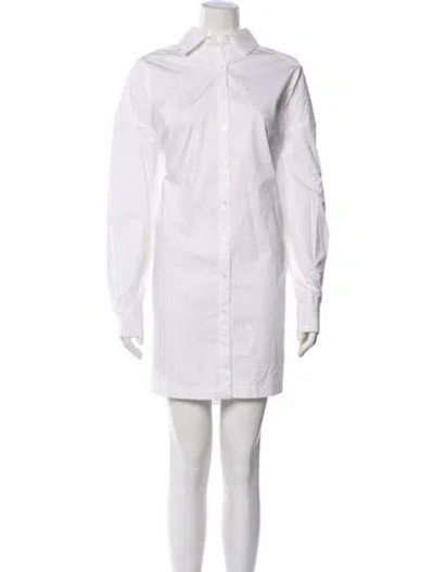 Pre-owned Anine Bing Mini Dress In White