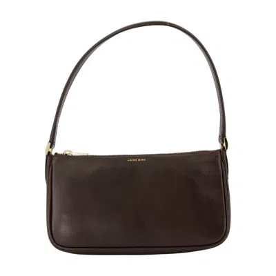 Anine Bing Mini Elly Shoulder Bag In Brown
