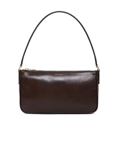 Anine Bing Mini Elly Shoulder Bag In Brown
