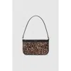 Anine Bing Mini Leopard Elly Bag In Brown