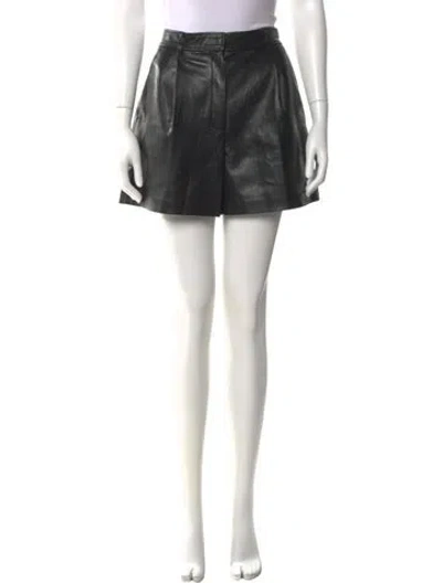 Pre-owned Anine Bing Mini Shorts In Black
