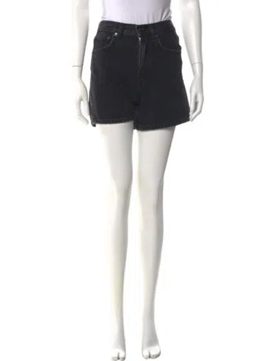Pre-owned Anine Bing Mini Shorts In Black