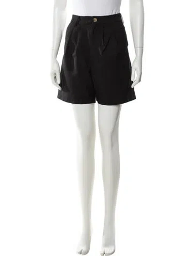 Pre-owned Anine Bing Mini Shorts In Black