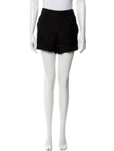 Pre-owned Anine Bing Mini Shorts In Black