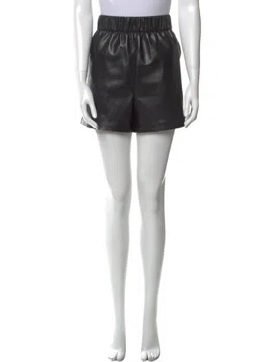 Pre-owned Anine Bing Mini Shorts In Black